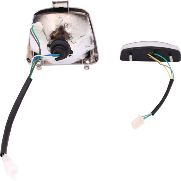 Light Set - 50cc to 150cc, ATV, Front Filament & Rear LED (2pcs)