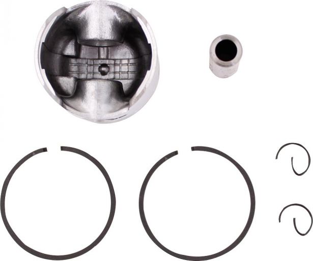 Piston and Ring Set - 49cc, 44mm, 12mm (6pcs)