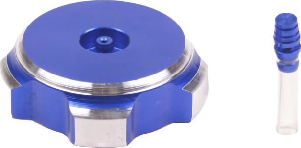 Fuel Tank Cap - Blue, Aluminum