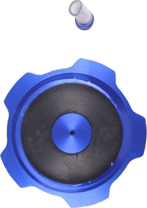 Fuel Tank Cap - Blue, Aluminum