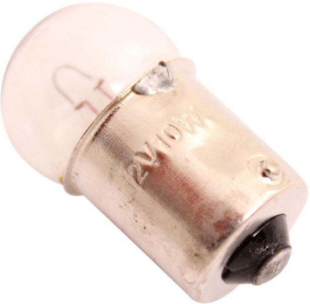 Light Bulb - 12V 10W, Single Contact, Hisun, Buyang, Chironex, 300cc, 400cc, 500cc, 600cc, 700cc, 800cc