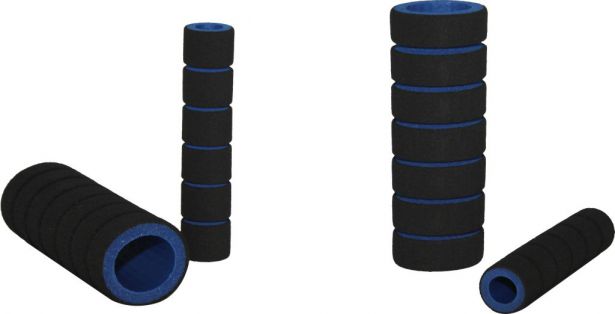 Hand Grips - Foam, Blue, 4pc Set