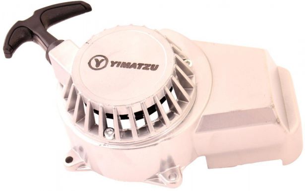 Pull Start - 3 Bolt, Metal, Aluminum, Yimatzu Brand, Chrome