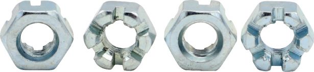 Slotted Nut - Castle Nut - ( Wheel Nut, Lug Nut ) 10-1.5 (4pcs)