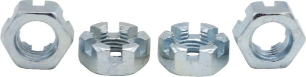 Slotted Nut - Castle Nut - ( Wheel Nut, Lug Nut ) 12-1.25 (4pcs)