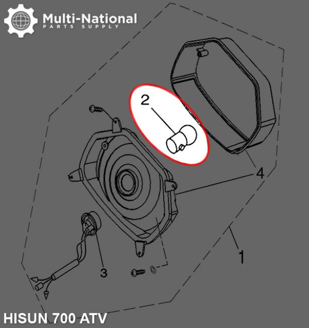 Light Bulb - 12V 21/5W, Dual Contact, Hisun, Linhai, Buyang, Chironex, 250cc, 300cc, 400cc, 500cc, 700cc