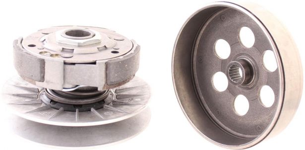 Clutch - Drive Pulley with Clutch Bell, 300cc, 2x4, 4x4 and 4x4 IRS, 16 Spline