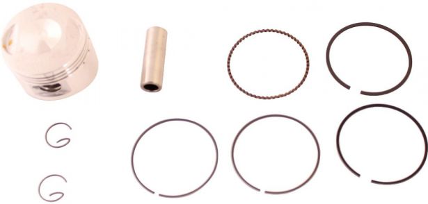 Piston and Ring Set - 125cc, 52.4mm, 14mm (9pcs) 