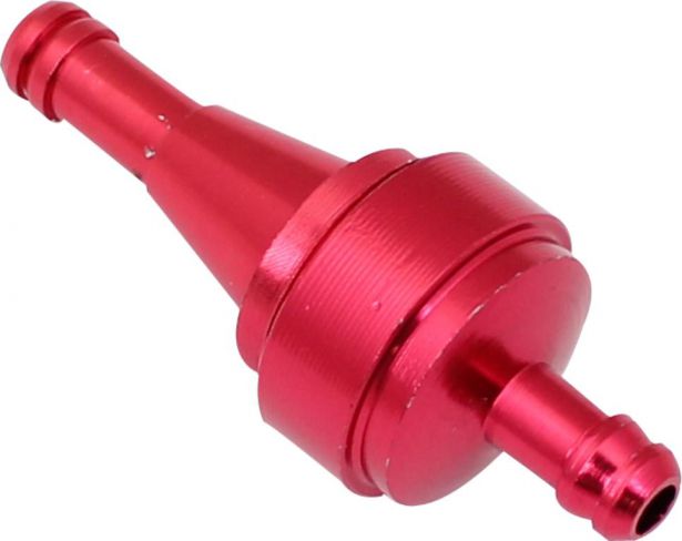 Fuel Filter - Aluminum, CNC, Red