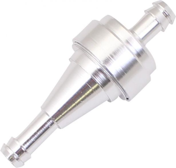 Fuel Filter - Aluminum, CNC, Silver