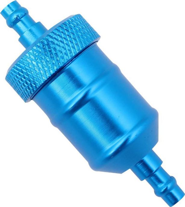 Fuel Filter - Aluminum, CNC, Blue