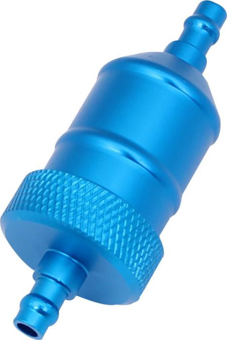 Fuel Filter - Aluminum, CNC, Blue