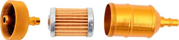 Fuel Filter - Aluminum, CNC, Gold