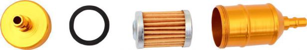 Fuel Filter - Aluminum, CNC, Gold