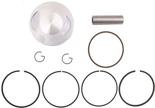 Piston and Ring Set - 250cc, 67mm, 16mm (9pcs)