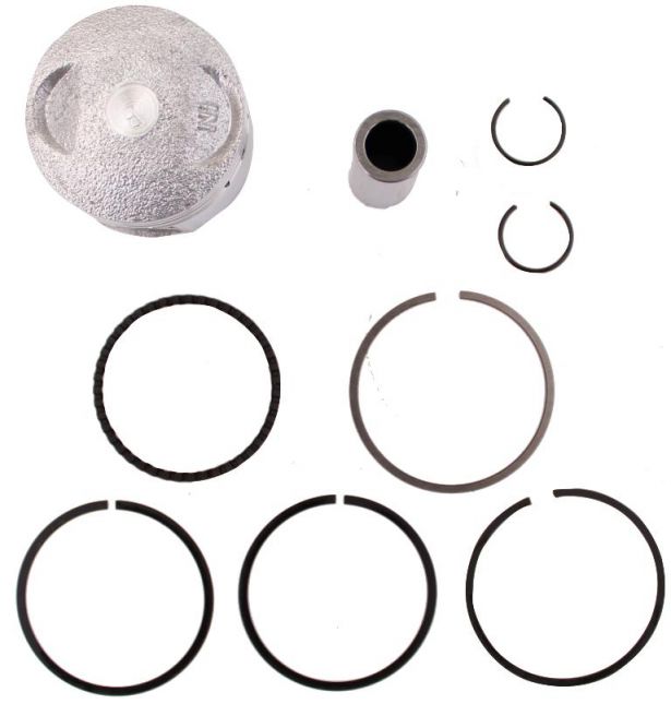 Piston and Ring Set - 50cc, 39mm, 13mm, GY6 (9pcs)