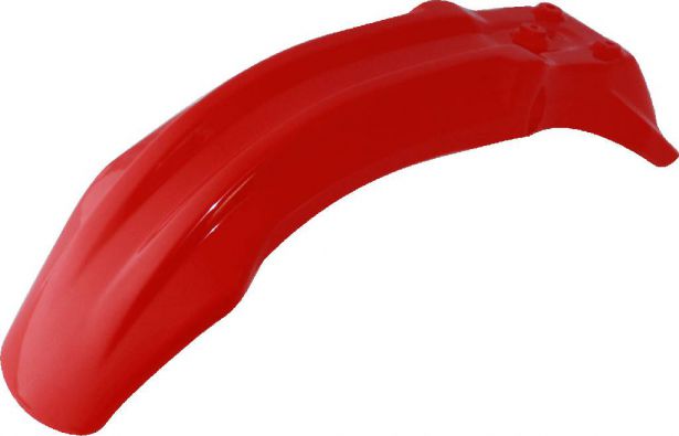 Plastic Fender - Front, 50cc to 150cc, Dirt Bike, Red (1 pc)