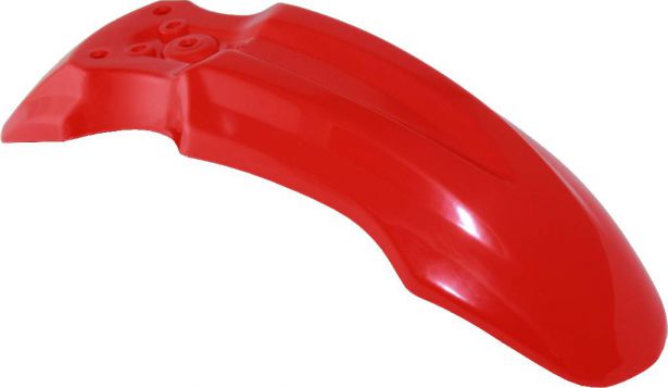 Plastic Fender - Honda CRF50 / XR50 / TaoTao DB10, Front, 50cc to 150cc, Dirt Bike, Red (1 pc)