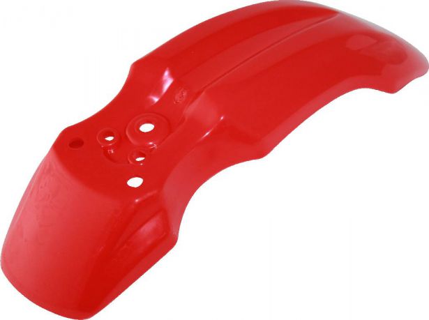 Plastic Fender - Honda CRF50 / XR50 / TaoTao DB10, Front, 50cc to 150cc, Dirt Bike, Red (1 pc)