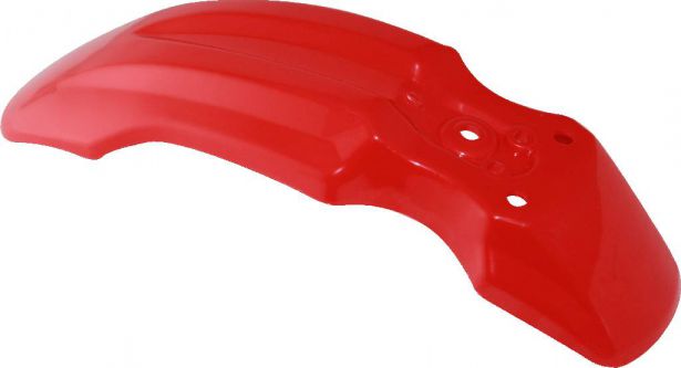 Plastic Fender - Honda CRF50 / XR50 / TaoTao DB10, Front, 50cc to 150cc, Dirt Bike, Red (1 pc)