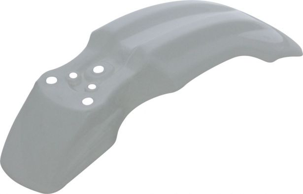 Plastic Fender - Honda CRF50 / XR50 / TaoTao DB10, Front, 50cc to 150cc, Dirt Bike, White (1 pc)