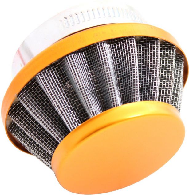 Air Filter - 44mm to 46mm, Conical, Small Stack (30MM), 2 Stroke, Yimatzu Brand, Gold
