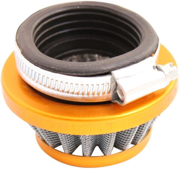 Air Filter - 44mm to 46mm, Conical, Small Stack (30MM), 2 Stroke, Yimatzu Brand, Gold