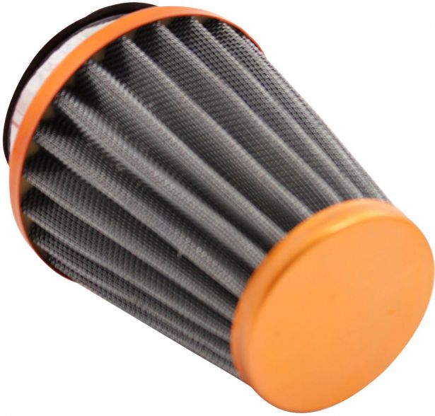 Air Filter - 44mm to 46mm, Conical, Tall Stack (80mm), 2 Stroke, Yimatzu Brand, Gold