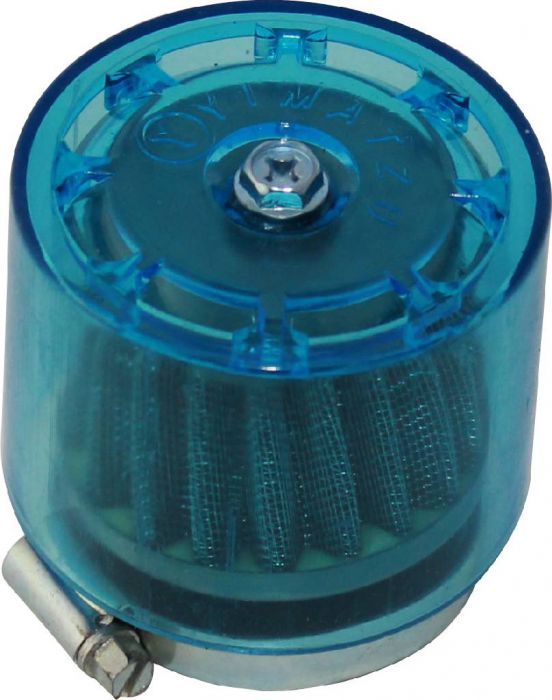 Air Filter - 44mm to 46mm, Conical, Waterproof, Straight, Yimatzu Brand, Blue