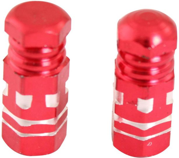 Valve Stem Caps - Red