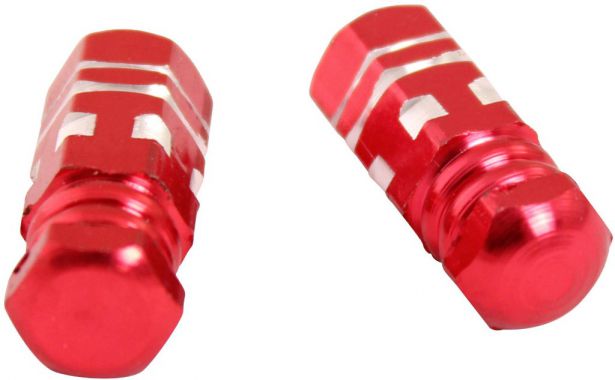 Valve Stem Caps - Red