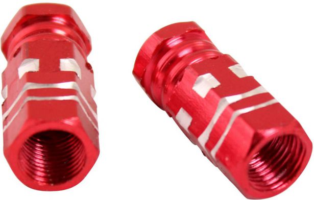 Valve Stem Caps - Red