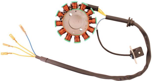 Stator - Magneto Coil, GY6-12, 4 Wire