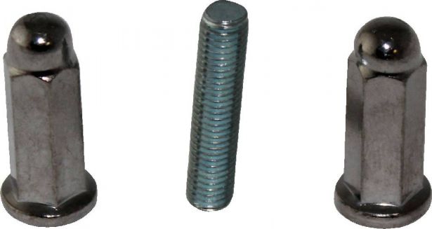 Exhaust Stud and Cap Nut - 7mm set (4pcs)