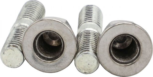 Exhaust Stud and Cap Nut - 8mm set (4pcs)