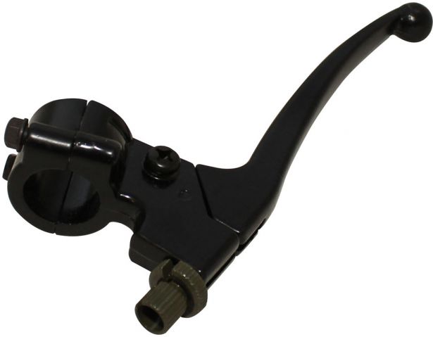 Brake & Clutch Lever Set - Aluminum, Black