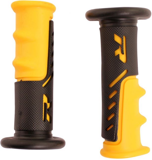 Throttle Grips - R Series, Yellow, 7/8