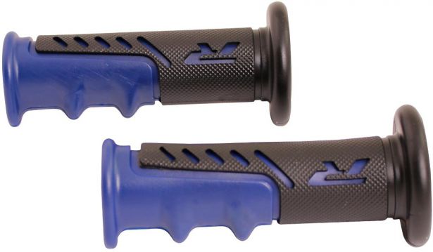 Throttle Grips - R Series, Blue, 7/8