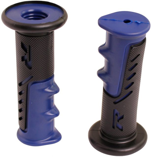 Throttle Grips - R Series, Blue, 7/8