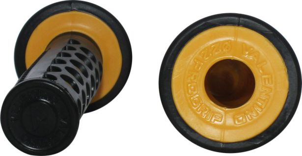 Throttle Grips - Valentino, Yellow, 7/8