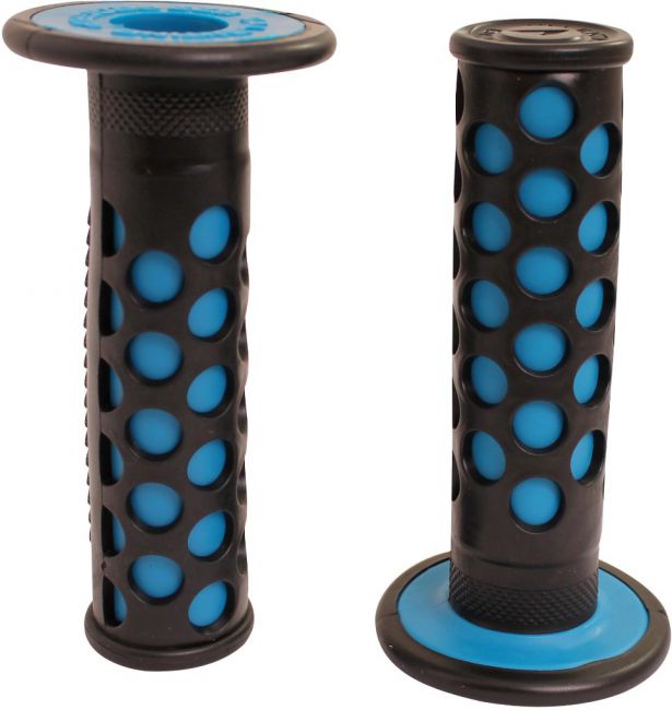 Throttle Grips - Valentino, Turquoise, 7/8