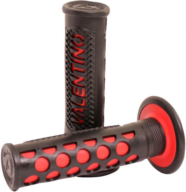 Throttle Grips - Valentino, Red, 7/8