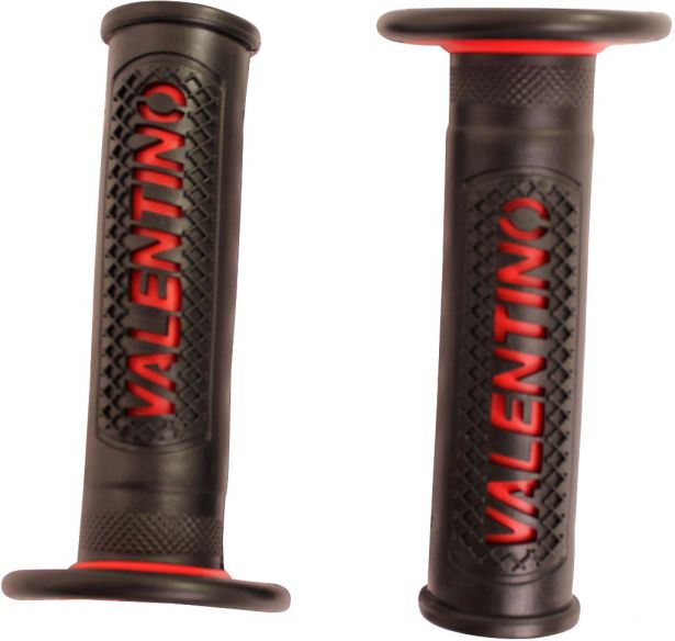 Throttle Grips - Valentino, Red, 7/8
