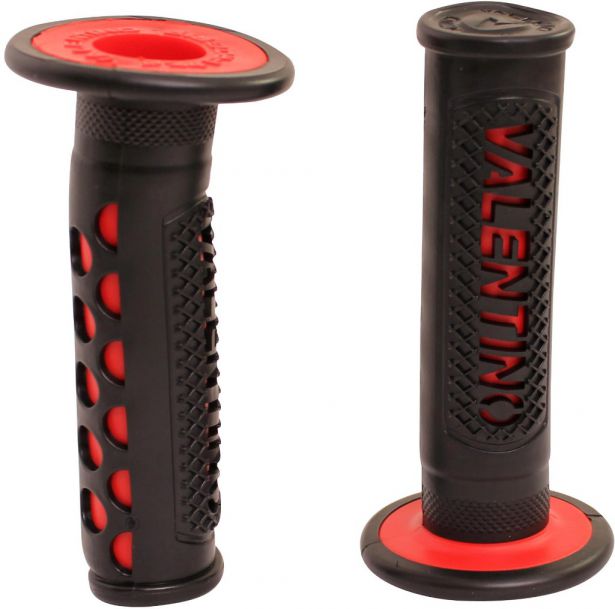 Throttle Grips - Valentino, Red, 7/8