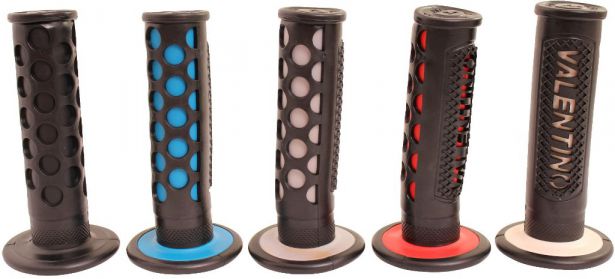 Throttle Grips - Valentino, Red, 7/8