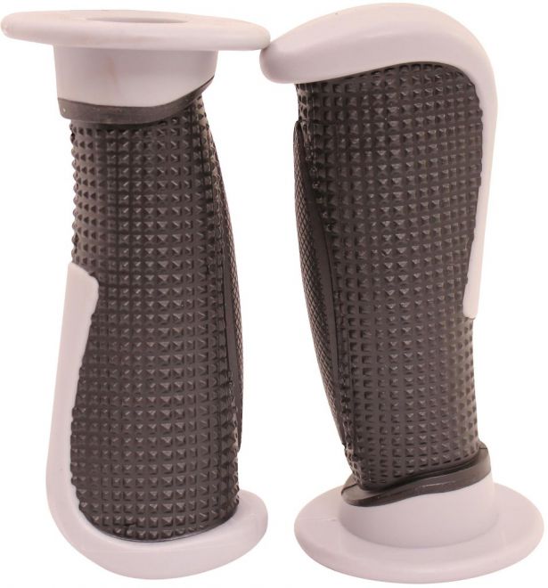 Throttle Grips - Tapered, Gray