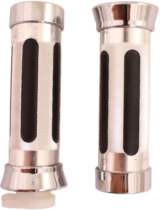 Throttle Grips - Aluminum, Black, 7/8