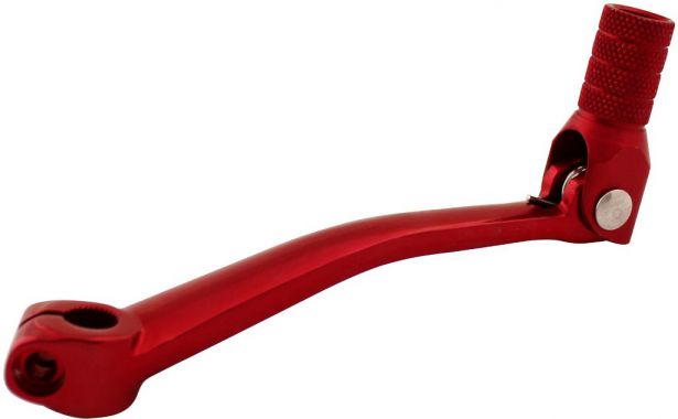 Gear Shift Lever - CNC, Aluminum, Performance, Collapsible, Red