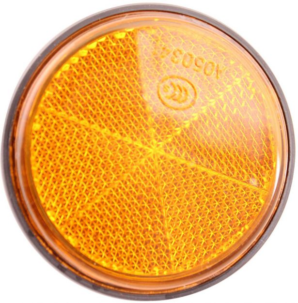 Reflector - Orange with Black Base, A-Grade (2pcs)