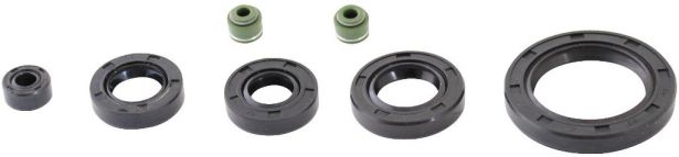 Oil Seal Kit - 125cc to 250cc, WY125, 7pcs, Rubber